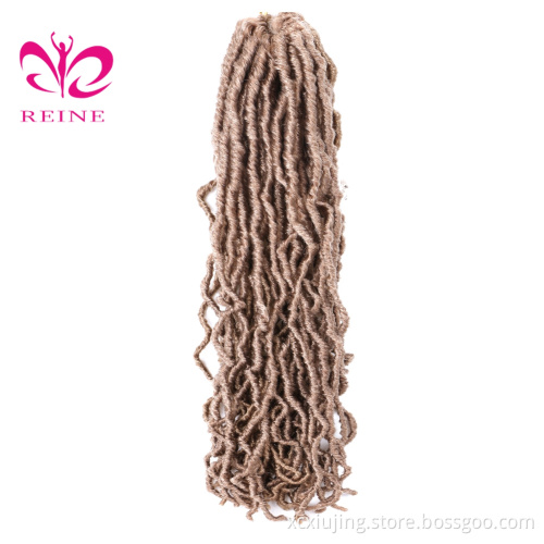 Wholesale  REINE 14" 36" 18 Inch Crochet Ombre 24 Inches  Locs Hair Faux Locs Synthetic Hair Extension Crochet Braiding Hair
